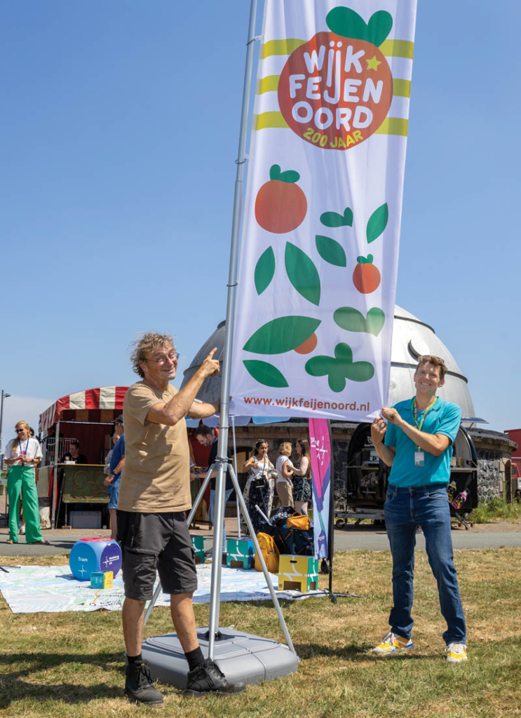 Wijkmanager Jacco Bakker
(rechts op de foto)