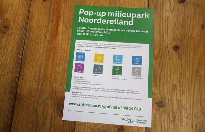 Pop-up milieupark