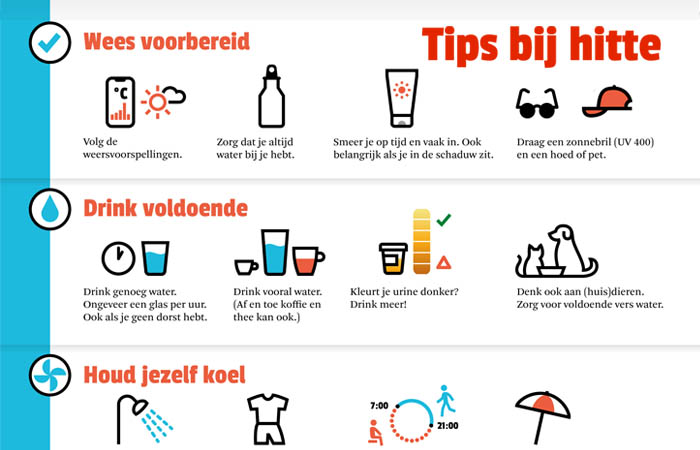 Tips bij Hitte