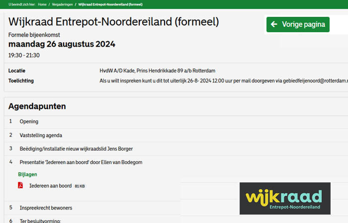 Agenda Wijkraad 26 aug 2024