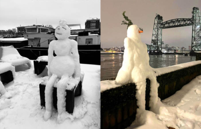 Sneeuwpoppen op het Noordereiland, winter 2026