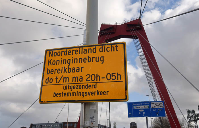 Afsluiting Noordereiland (Foto: Nils Hilbers) Afsluiting Noordereiland (Foto: Nils Hilbers)