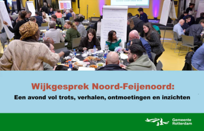 Wijkgesprek Noord-Feijenoord: 11 maart 2026