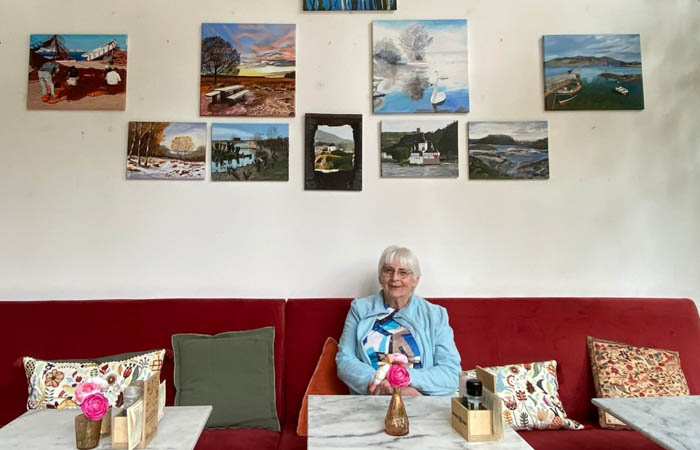 Expositie in Koozie van Reina de Bruijn-Rietveld Reina de Bruijn-Rietveld bij Koozie